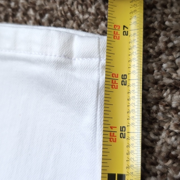 Eileen Fisher Organic Cotton Stretchy Jeans High Rise Tapered size Large - Picture 6 of 9